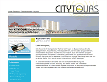 Tablet Screenshot of city-tours.de